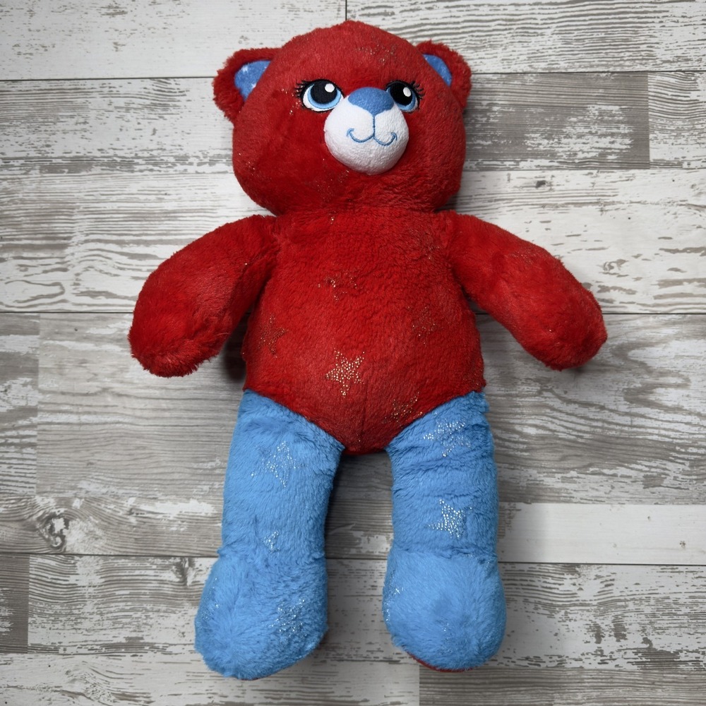 Build-A-Bear DC Comics Wonder Woman Red Blue Teddy Bear Plush Medium Stuffed Toy